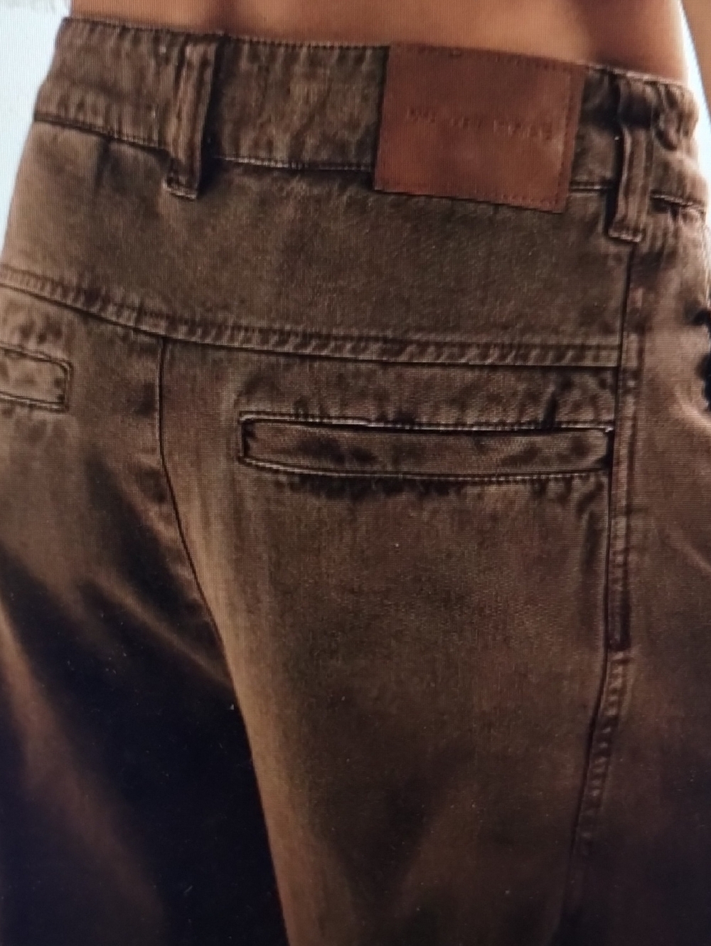 We The Free People Lay Down Chino Trousers 6 Brownie - Picture 3 of 9